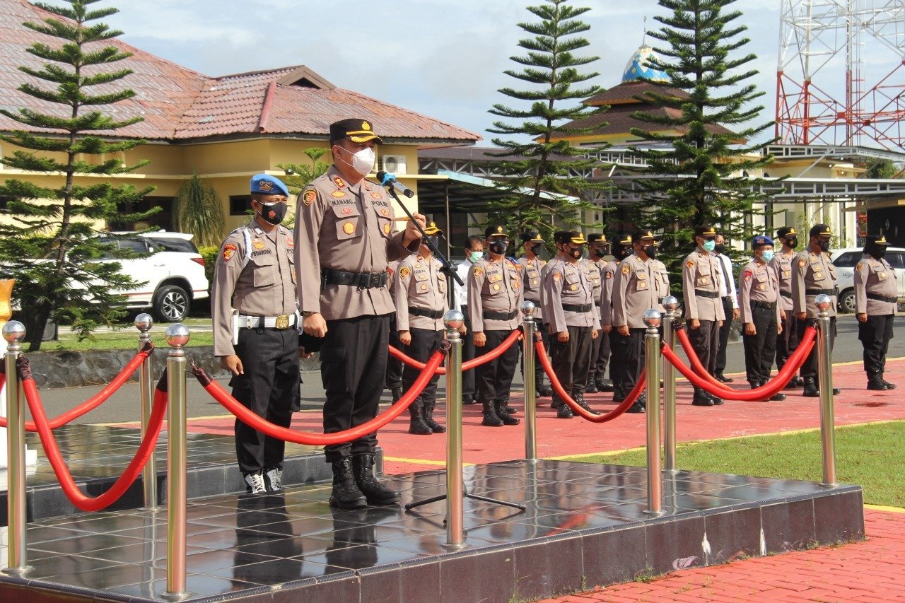 Kapolres Pimpin Apel Gelar Pasukan Operasi Zebra Telabang 2021