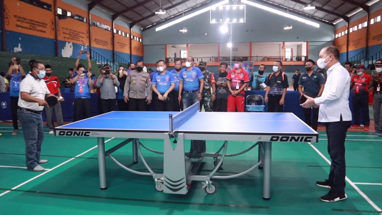 Bupati Kapuas Buka Kejuaraan Tenis Meja Bupati Cup 2021