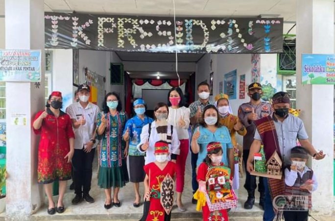 Bunda PAUD Murung Raya Hadiri Pameran Best Projeck TK President School