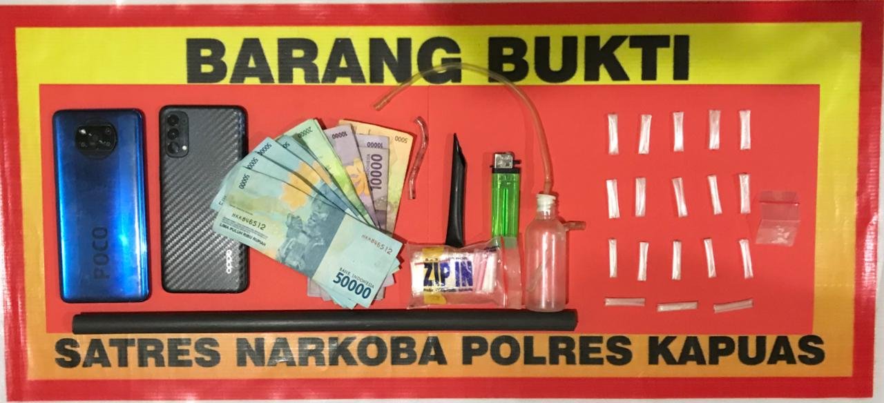 Lagi-Lagi, Satresnarkoba Polres Kapuas Tangkap Dua Pria Pengedar Sabu