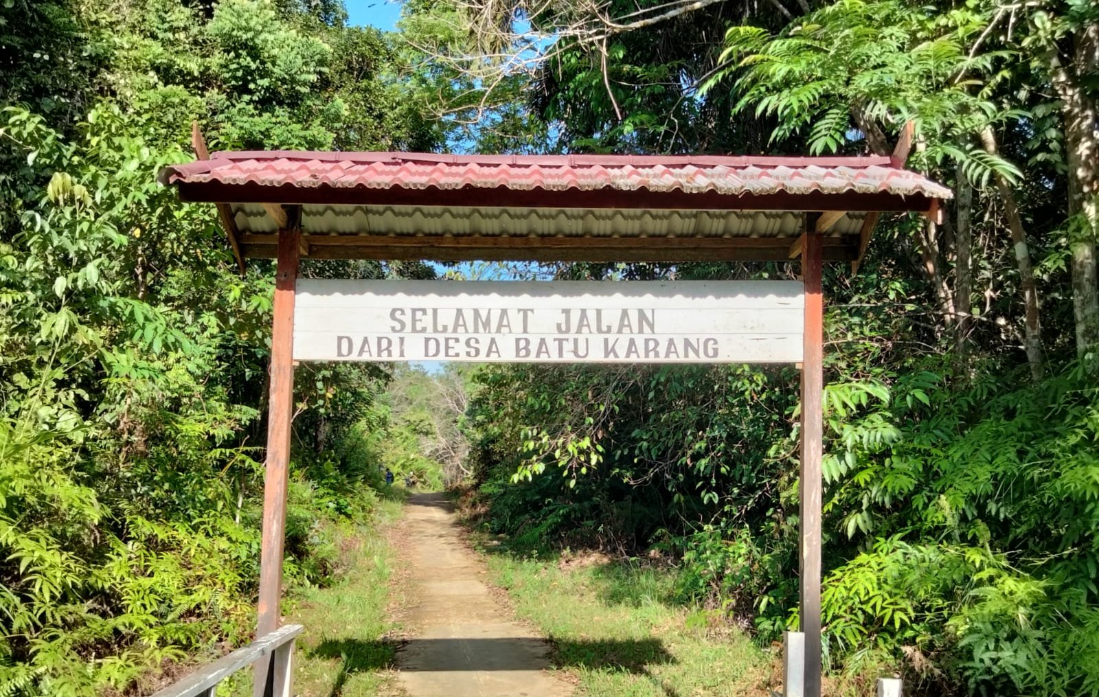 Pemdes Batu Karang, Bangun Jalan Desa Corbeton Sepanjang 366 Meter Tahun 2021