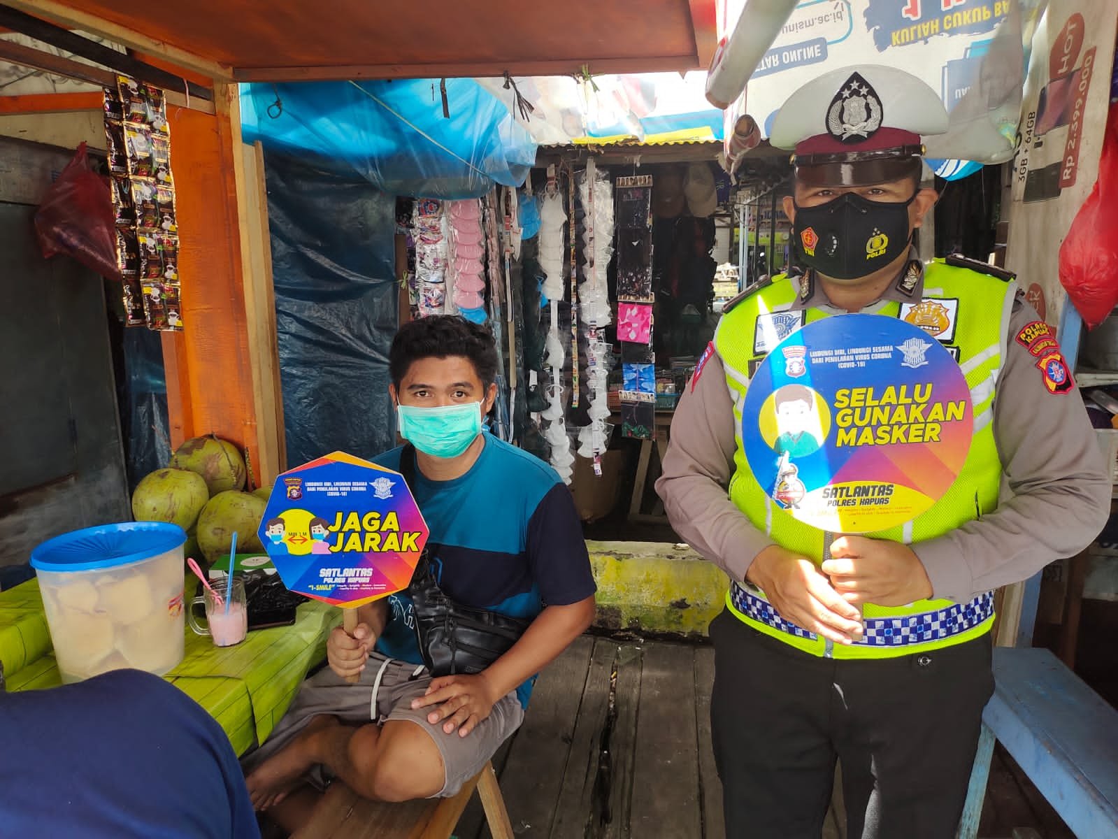 Dilakukan Dengan Cara Humanis, Satlantas Polres Ajak Warga Disiplin Protokol Kesehatan