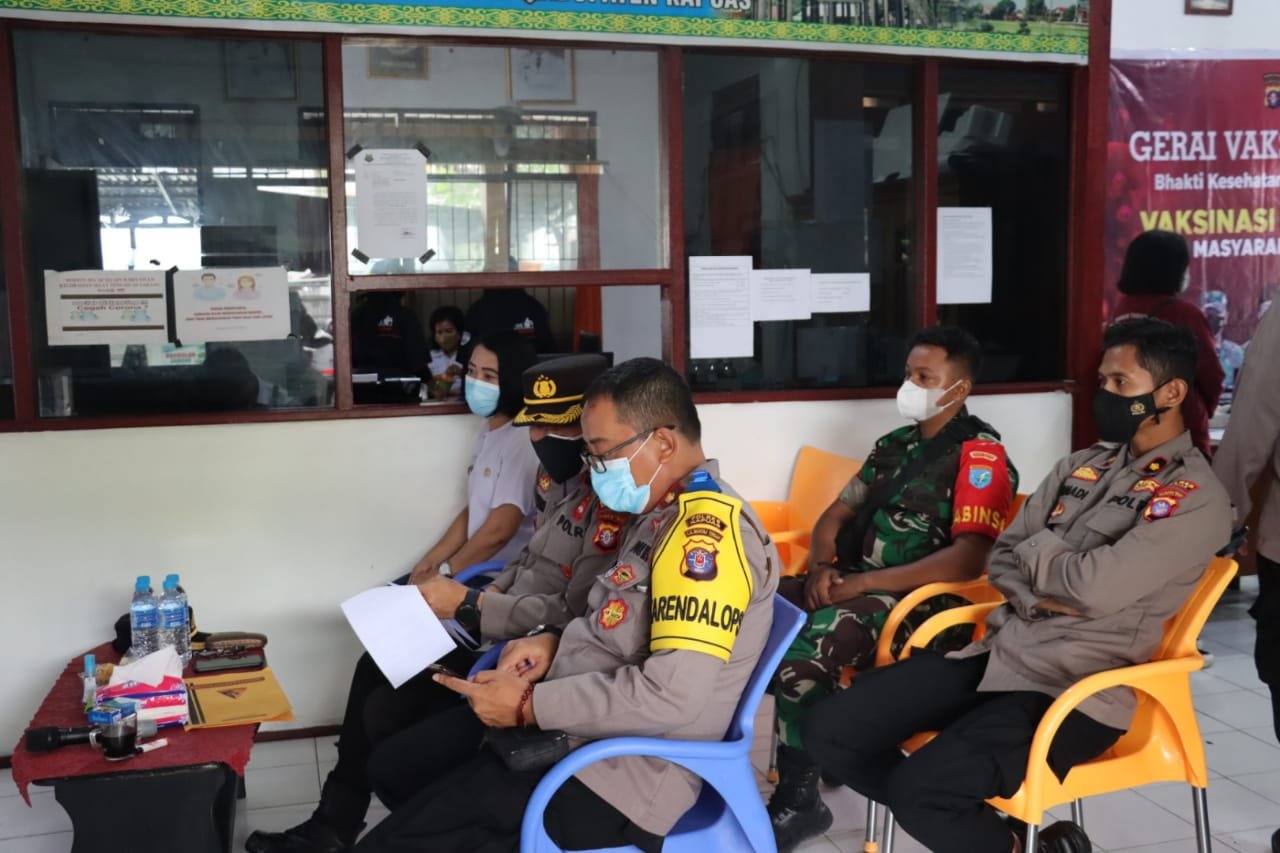 Percepatan Vaksinasi Covid-19, Kapolres Kapuas Ikuti Vicon Wakapolri