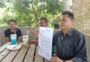 Calon Nomor Urut 1 Pilkades PAW Desa Apar Batu, Edi memberikan keterangan resmi di Tamiang Layang, Senin (18/4) kemarin.