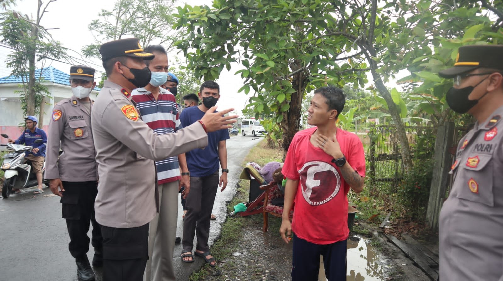 Si Jago Merah Ngamuk, Wakapolres Tinjau Langsung Lokasi 