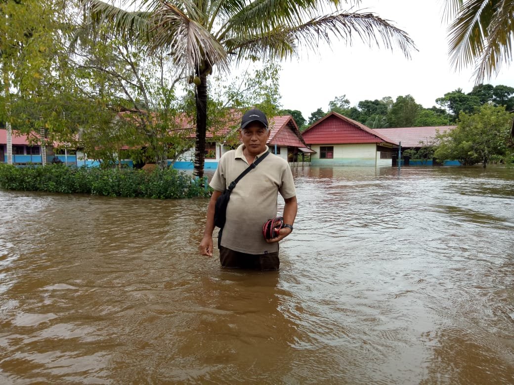 SMPN 2 Puruk Cahu Seberang Terendam Banjir Lagi