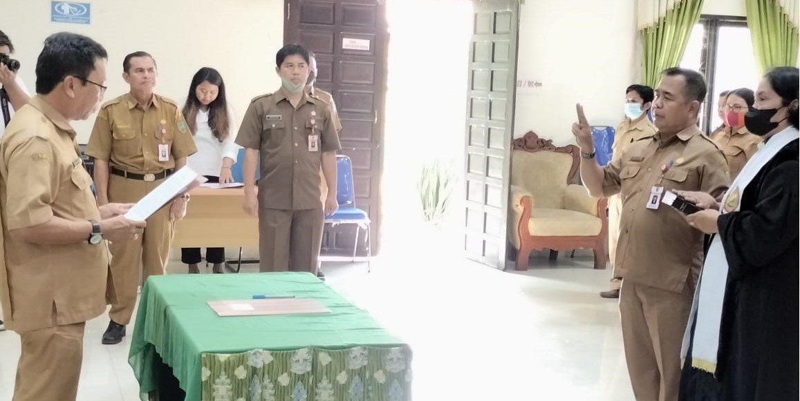 Dilantik Sekda, Lurikto Gantikan Trikorianto jadi Kadistan Hankep Bartim