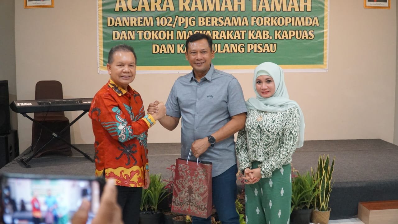 Danrem 102/Pjg Disambut Hangat Bupati Bersama Jajaran Forkopimda Dua Kabupaten