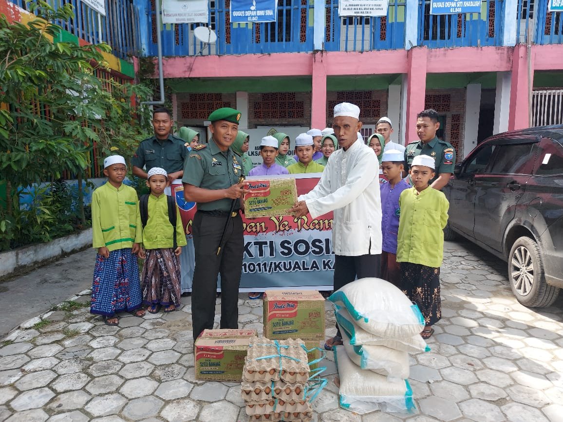 Bakti Sosial Kodim 1011/Kuala Kapuas, Sambangi Panti Asuhan
