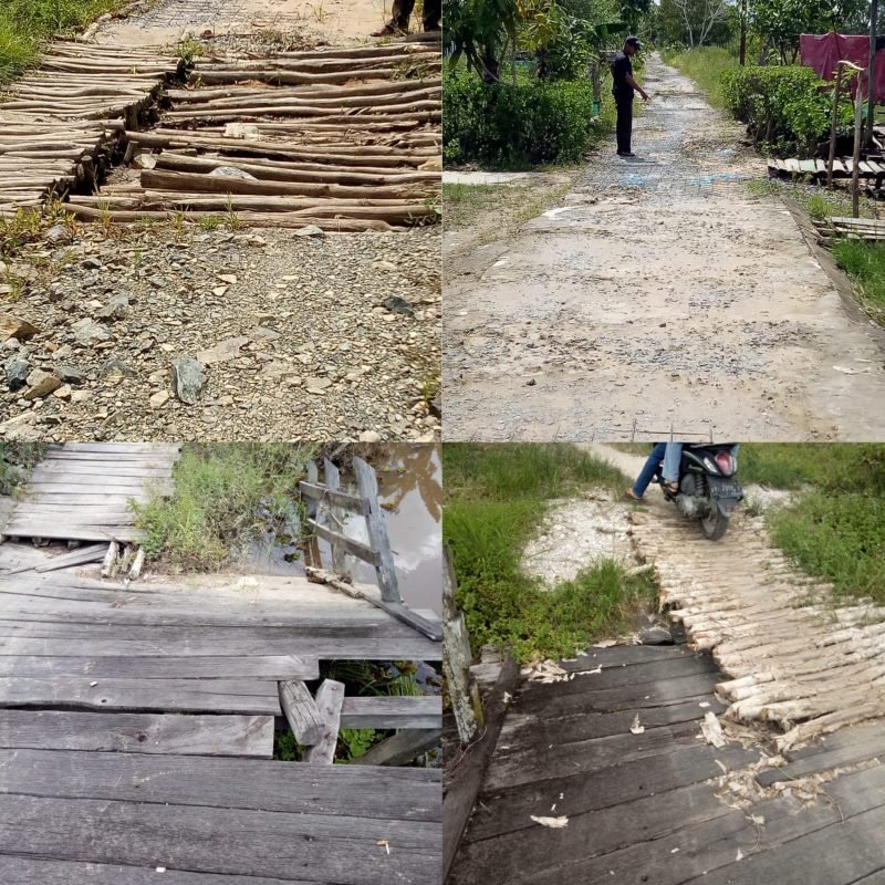 Infrastruktur Jalan dan Jembatan di Desa Karya Bersama Perlu Penanganan Serius Pemda