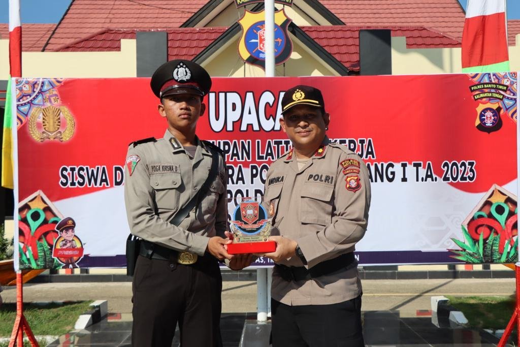 Upacara Penutupan Latja Siswa SPN Polda Kalteng 2023 ditutup Wakapolres