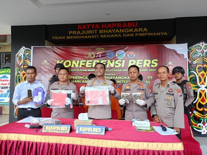 Satu Ons Ganja Asal Medan Gagal Beredar, Bravo Polres Bartim