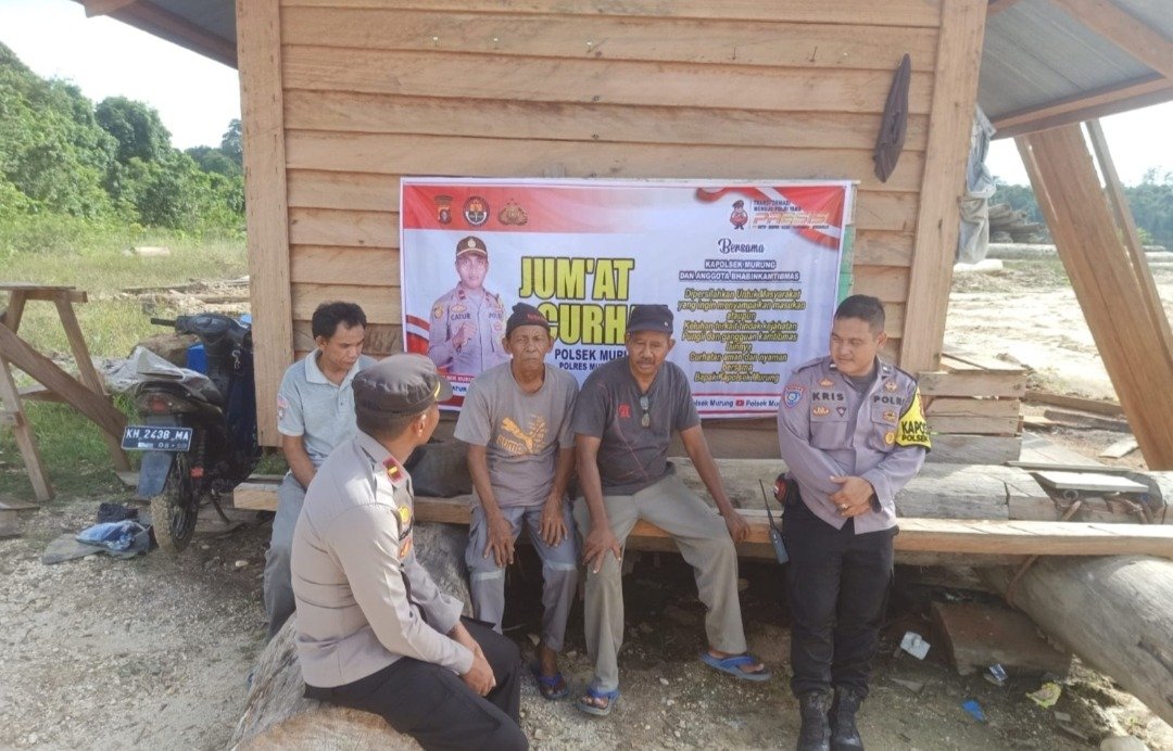 Jumat Curhat, Polsek Murung Sabang Kamtibmas Warga Desa Muara Bumban