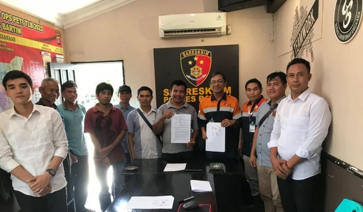 Dimediasi Polres Bartim, Warga Dorong dan PT SLS Sepakat Tempuh Jalur Kekeluargaan