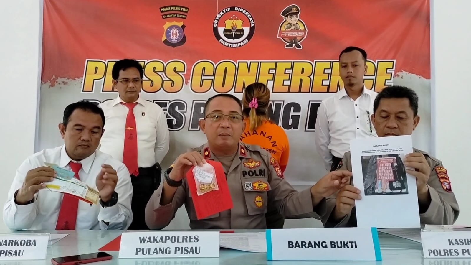 Polres Pulang Pisau Gelar Konferensi Pers Kasus Tindak Pidana Pencucian Uang