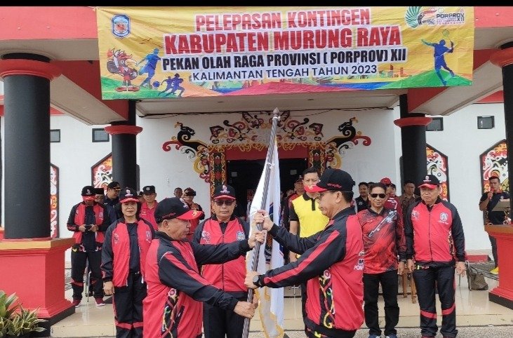Wabup Murung Raya Lepas Kontingen Porprov XII