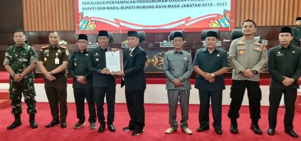 Dewan Murung Raya Paripurna Terkait Raperda Pertangungjawaban Pelaksanaan APBD Tahun 2022