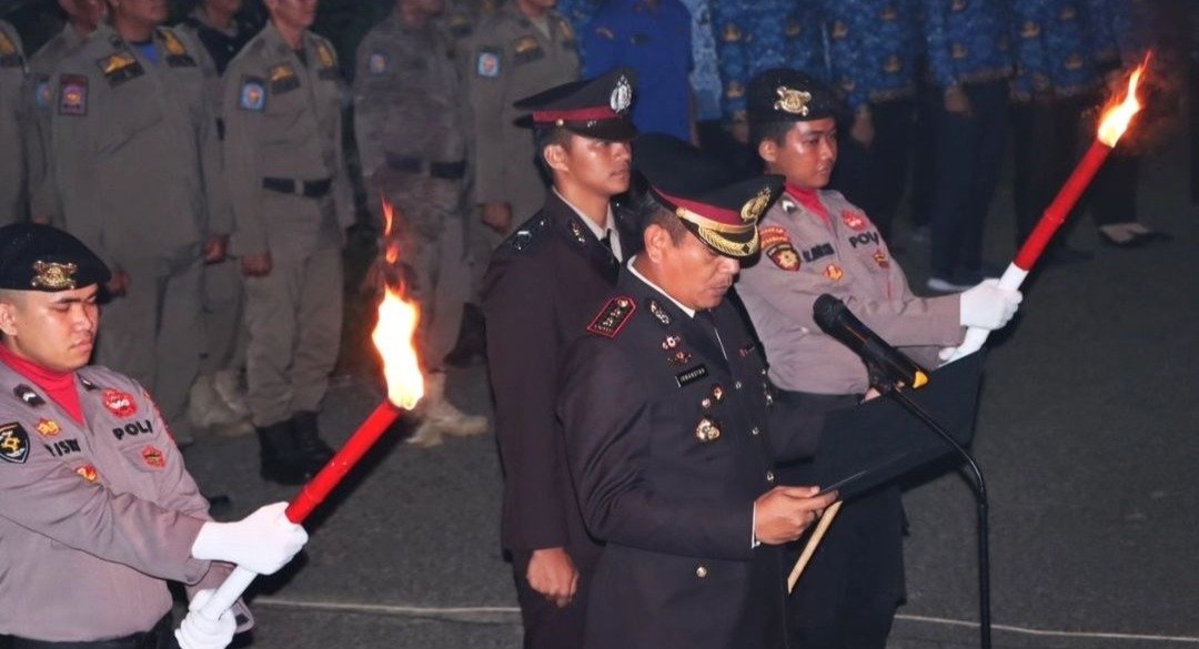 Bupati Mura Hadiri Apel Kehormatan dan Renungan Suci di TMP Puruk Cahu