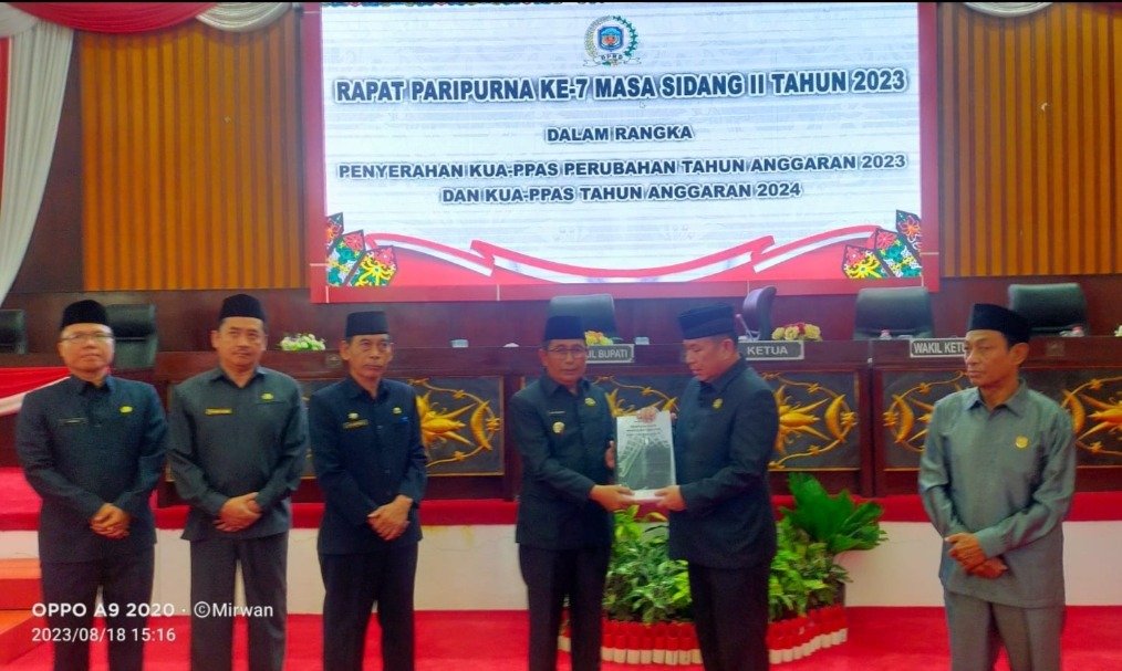 DPRD Mura Terima Rancangan KUA-PPAS