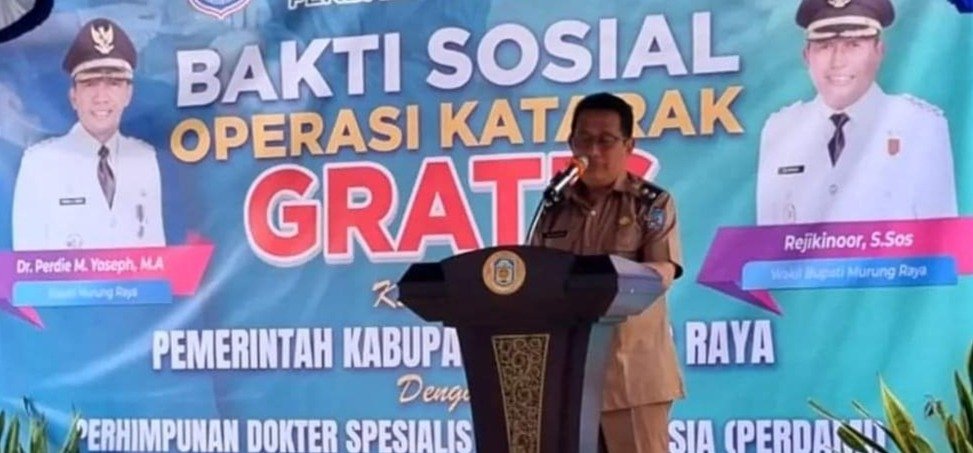 Sambut Hari Jadi, Pemkab Murung Raya Baksos Operasi Katarak Gratis