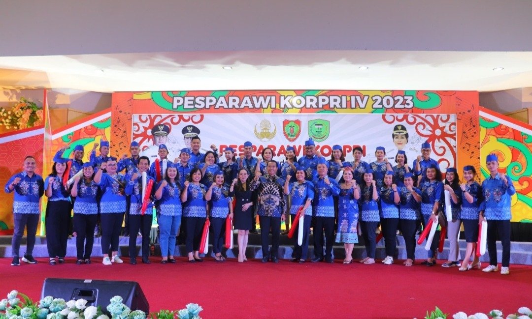 Bupati Perdie Hadiri Pembukaan Pesparawi KORPRI IV Tingkat Provinsi Kalteng