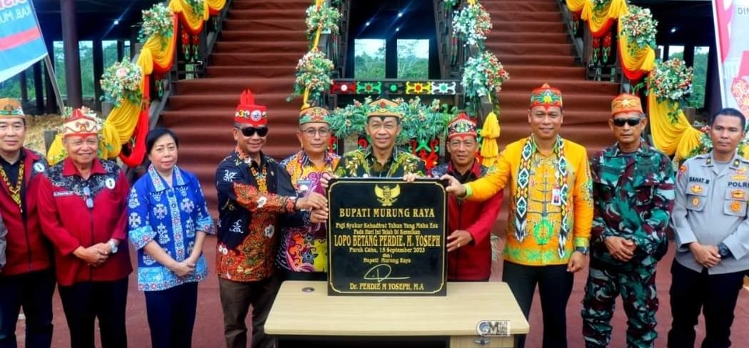 Bupati Mura Perdie M Yoseph Resmikan Lopo Betang PMY