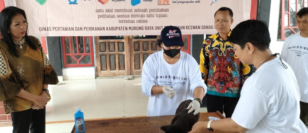Hari Rabies Sedunia, Pemkab Murung Raya Gelar Vaksinasi massal