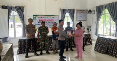 Kegiatan acara CSR PT. Indomuro Kencana ( IMK_) Penyerahan Bantuan Pencegahan Stunting Aula Puskesmas Data Kotou Kecamatan Tanah Siang Selatan .