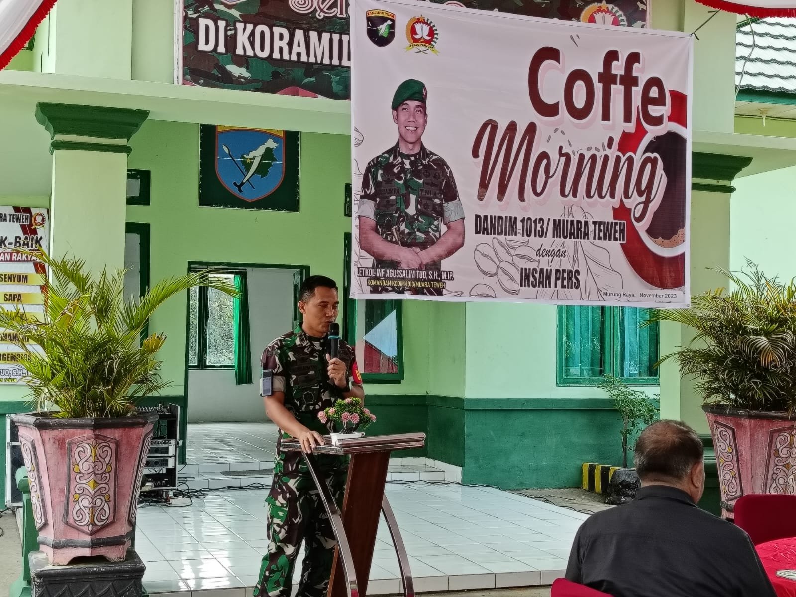 Nilai Krusial Coffee Morning, Insan Pers Bersama Dandim 1013 / Muara Teweh, Wujud Kebersamaan Sinergitas Pers – TNI  