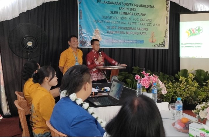 UPT Puskesmas Saripoi Dilakukan Survey Re-Akreditasi