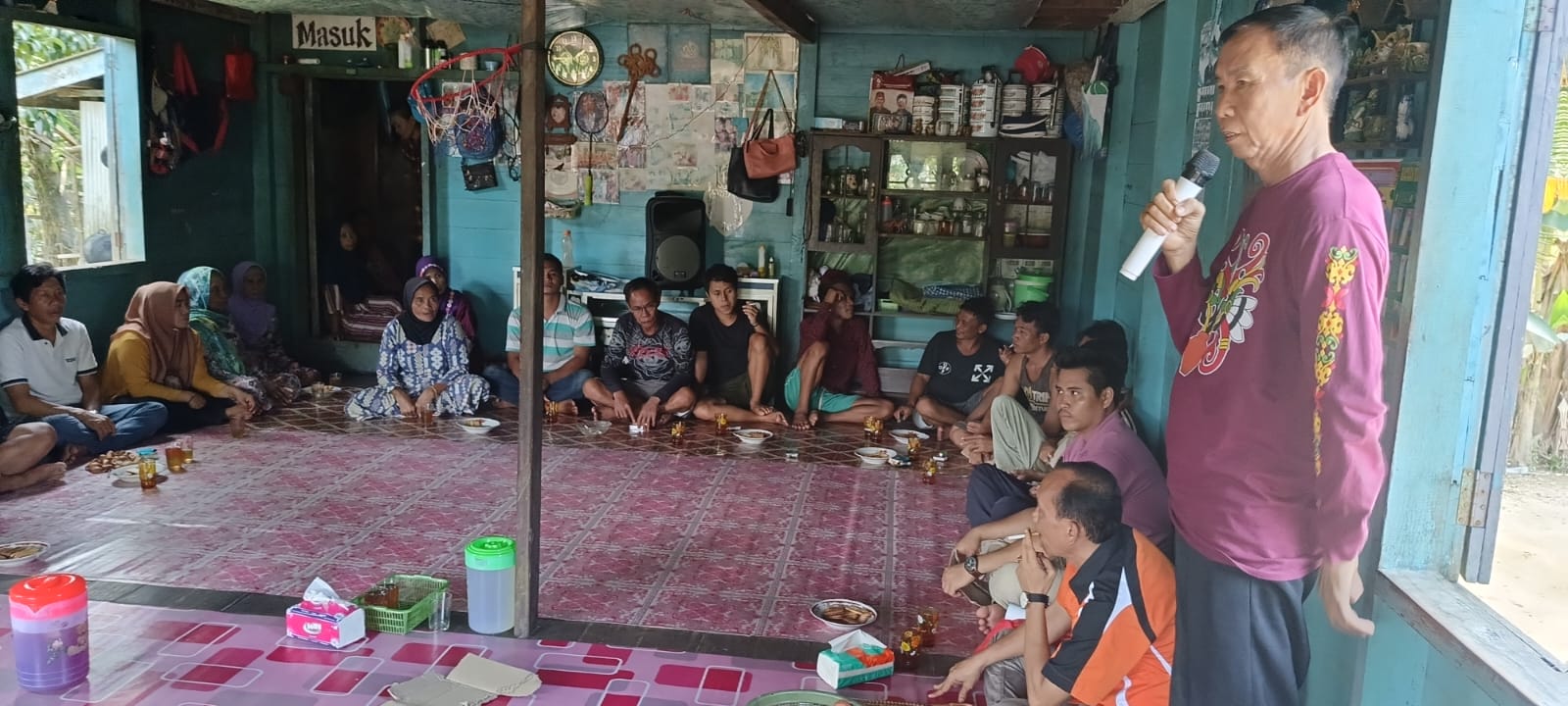 Momen sosialisasi H. Barlin , SE Anggota Komisi II DPRD Murung Raya Praksi PKS