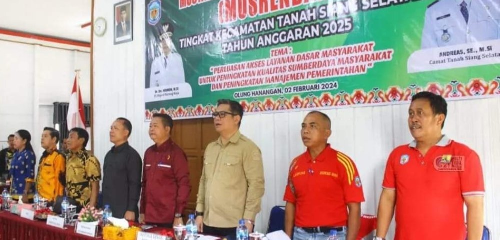 Asisten III Batara Buka Musrenbang di Kecamatan Tanah Siang Selatan