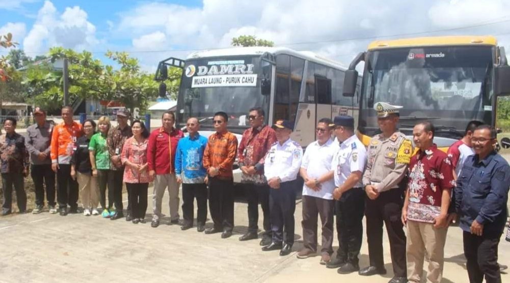 Pemkab Murung Raya Buka Jurusan Bus Damri Puruk Cahu-Muara Laung