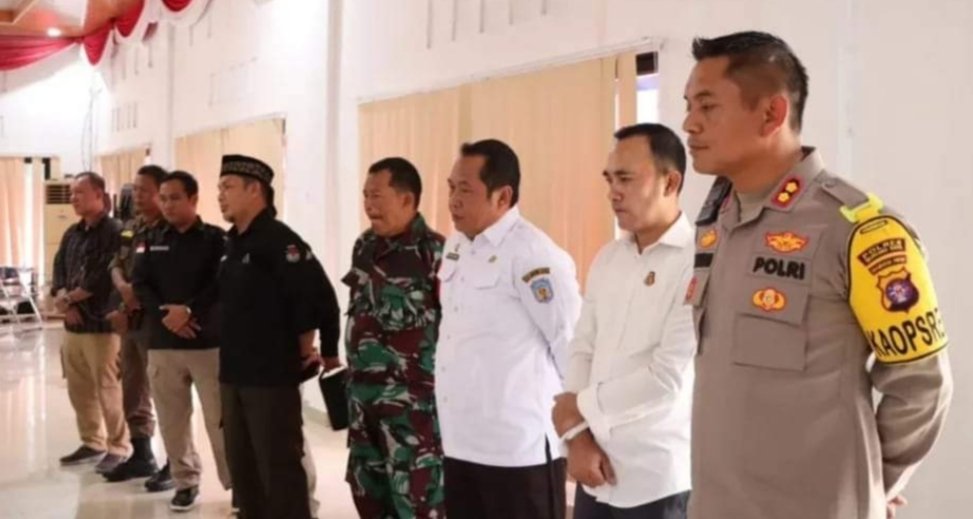 Pj Sekda Hadiri TFG Pengamanan Pemilu di Polres Mura