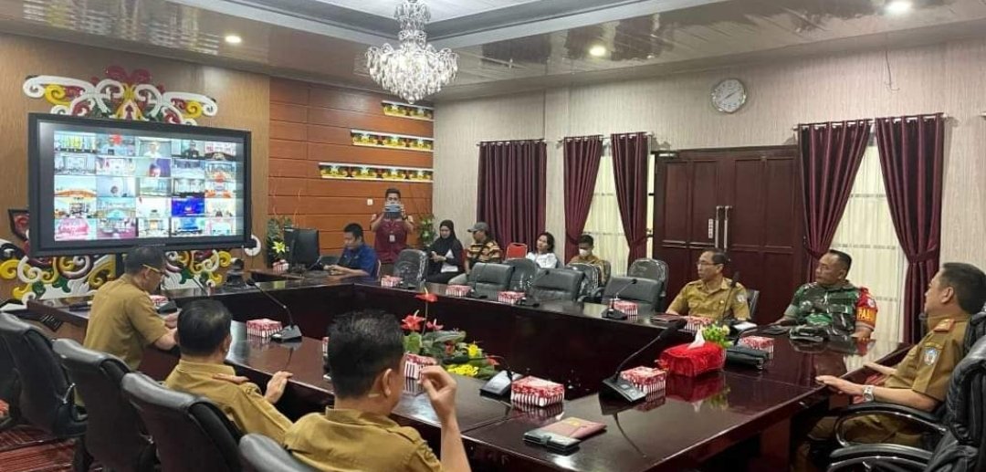 Pemkab Murung Raya Ikuti Rakor Inflasi dengan Kemendagri