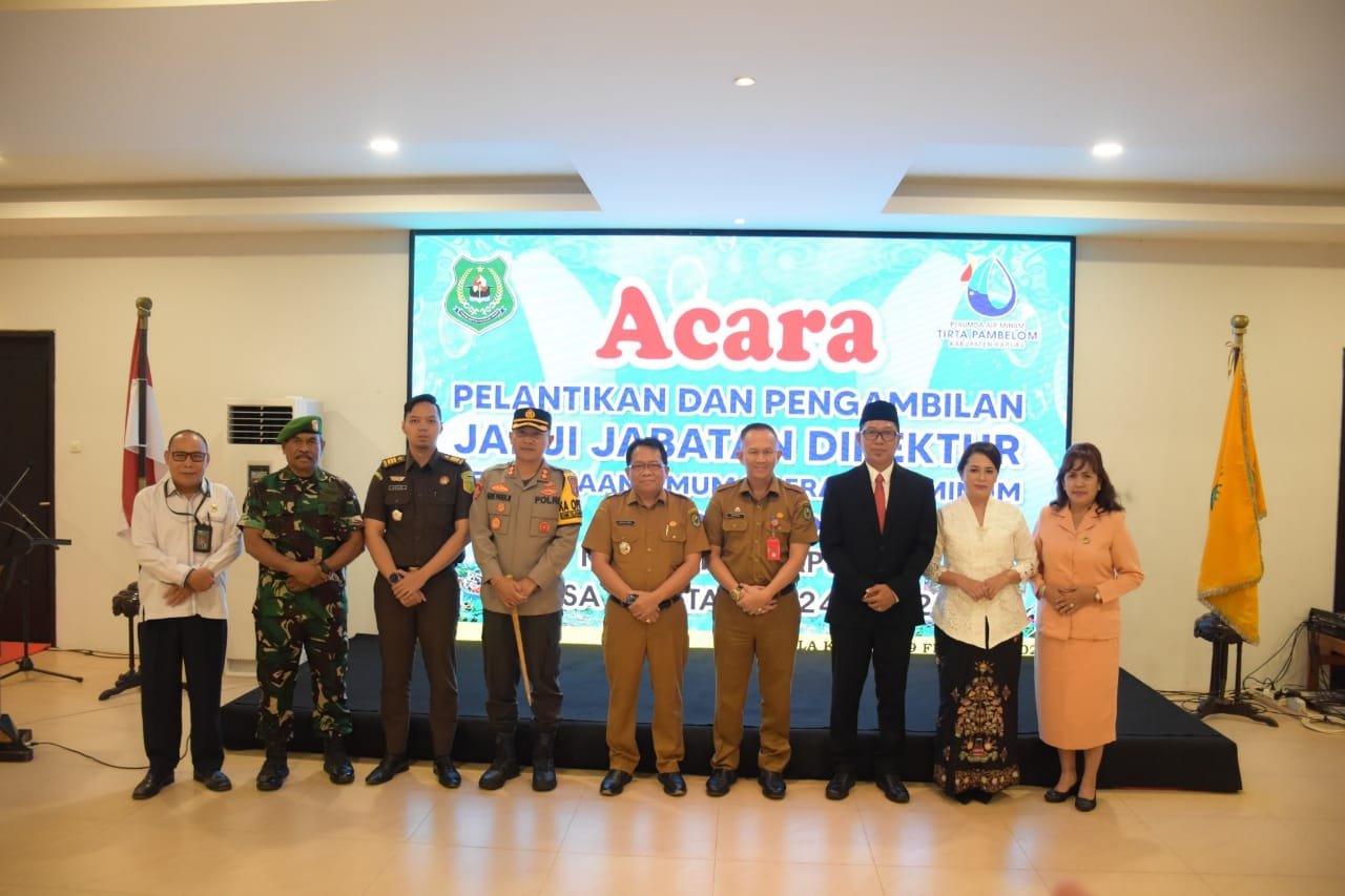 Pj Bupati Lantik Abisua Setia Nugroho Sebagai Direktur PDAM Kapuas
