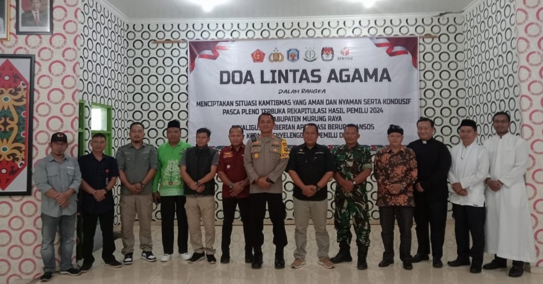 Sambut Pelaksanaan Pemilu Kondusif, Forkopimda Mura Doa Lintas Agama