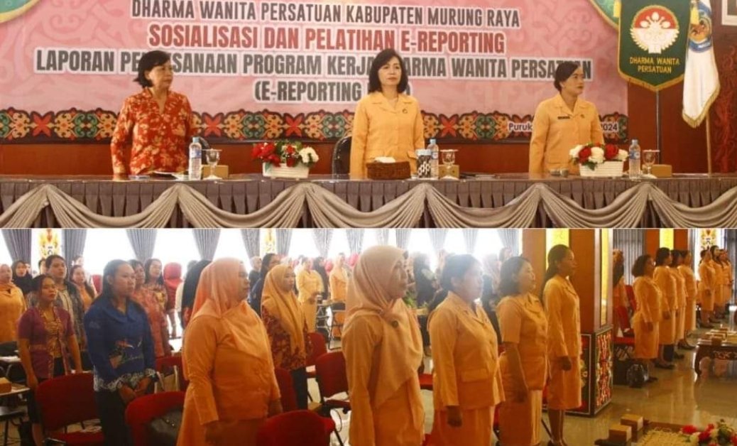 DWP Kabupaten Murung Raya  Sosialisasi E-Reporting, Kumpulkan Semua Anggota