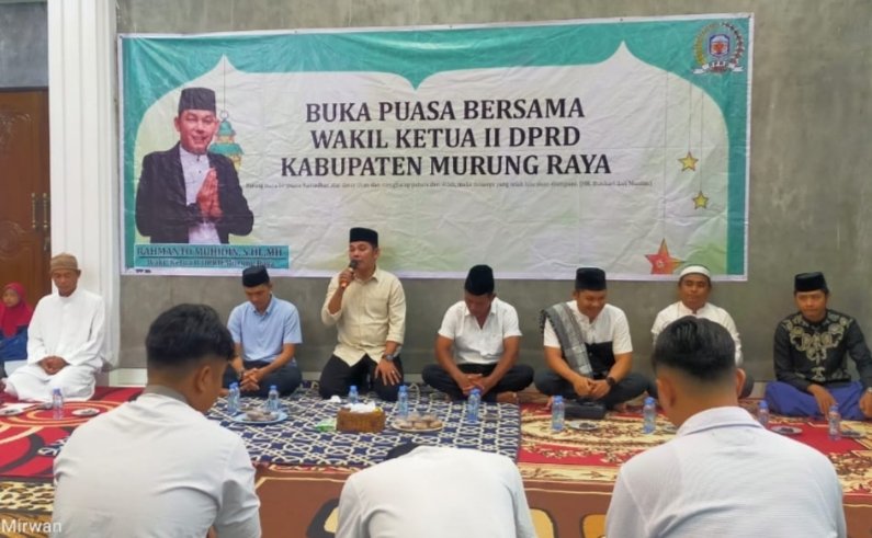 Waket II DPRD Murung Raya Buka Puasa Bersama dengan Kalangan Pegiat Seni Musik, Rahmanto Muhidin : Moment Tingkatkan Silaturahmi 