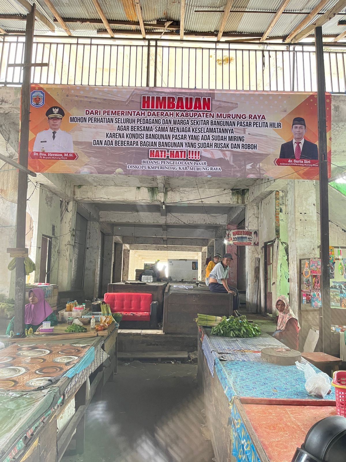 Demi Keselamatan, Pj Bupati Mura Imbau Pedagang Pelita Hilir menjaga Keselamatannya