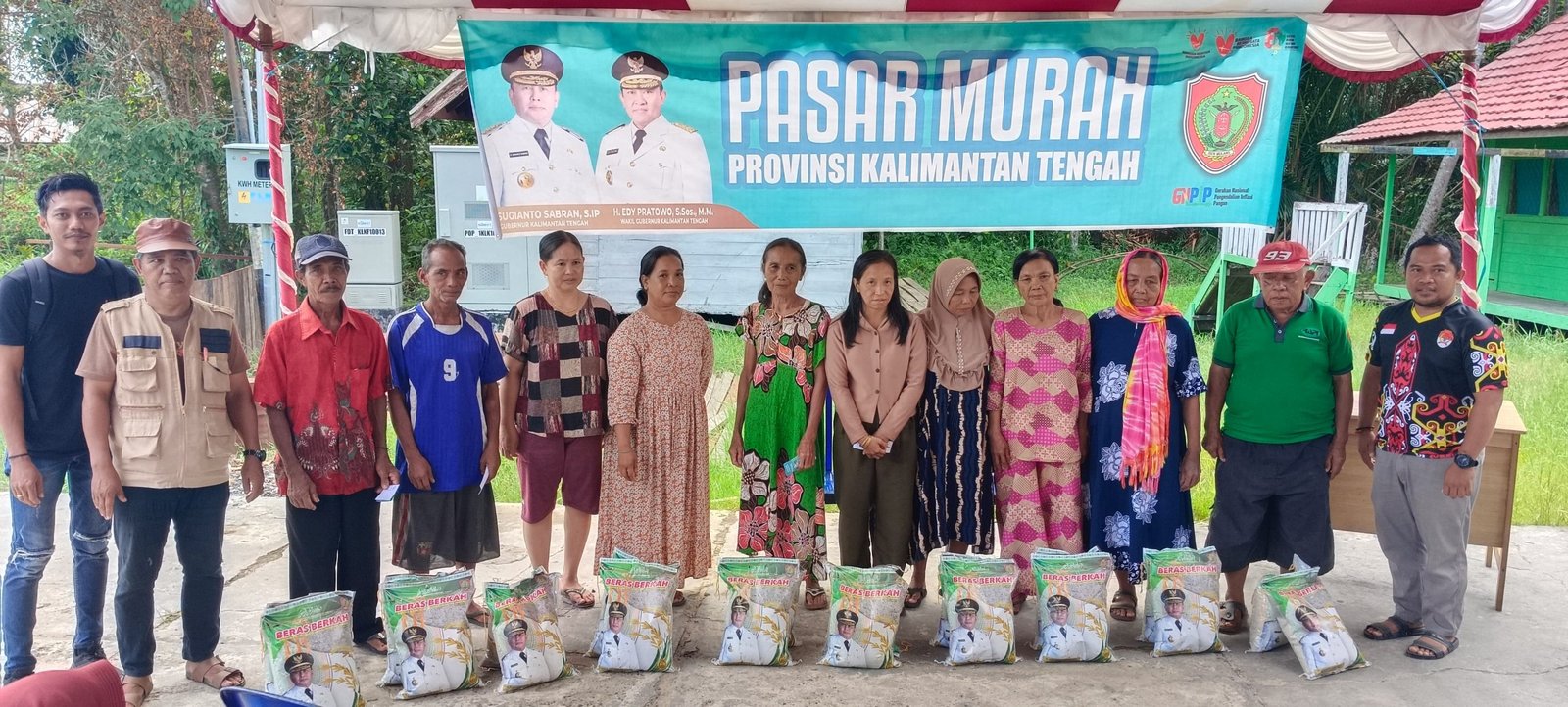 Pemerintahan Desa Pulau Telo Jadi Tuan Rumah Pasar Murah Program Gubernur Provinsi Kalteng