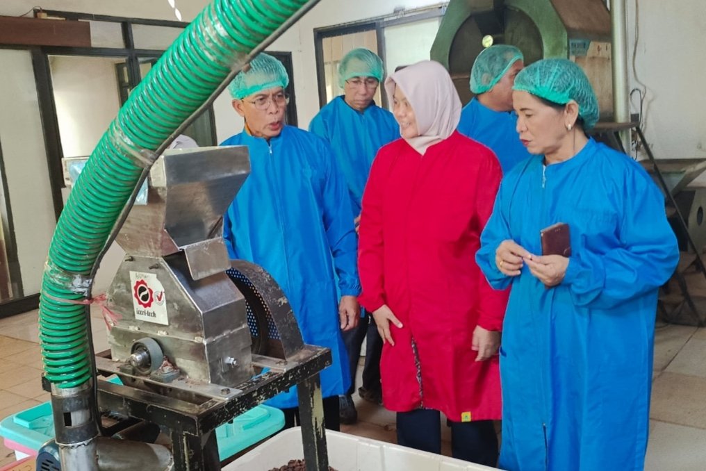 Pj Bupati Hermon Kunjungi Pabrik Pengolahan Kakao dan Kopi