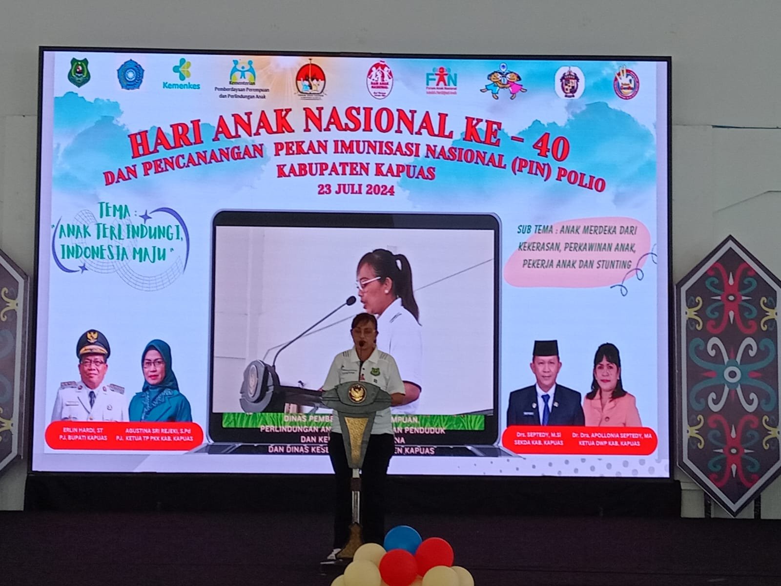 Pencanangan PIN Polio di Kuala Kapuas: Langkah Antisipatif Lindungi Anak-Anak dari Polio