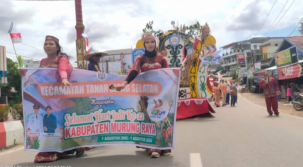 Karnaval Budaya Semarakan Hari Jadi ke 22 Kabupaten, Hermon : Kreatif dan Inovatif Membangun Murung Raya Emas