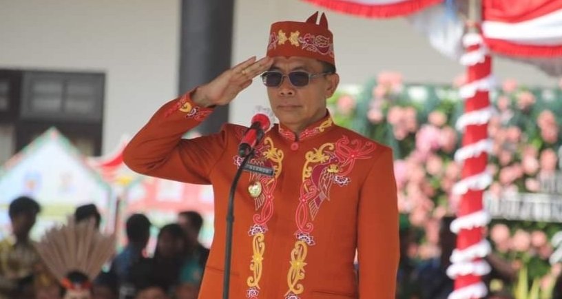 Hermon Pimpin Upacara Hari Jadi ke-22 Kabupaten Murung Raya