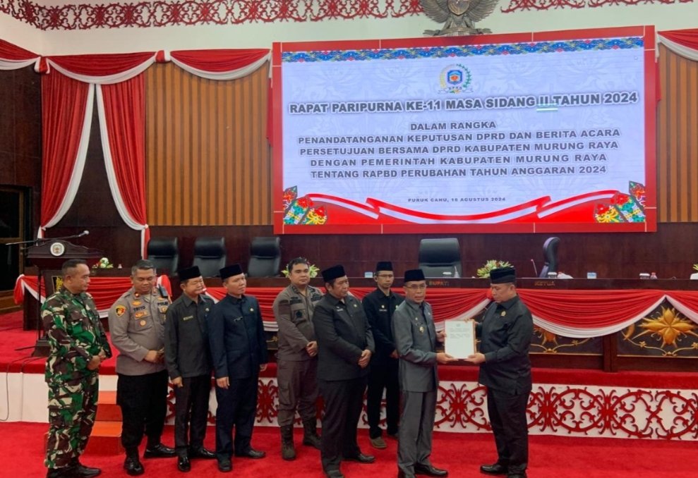 Sah! Raperda Perubahan APBD Tahun Anggaran 2024 Disetujui