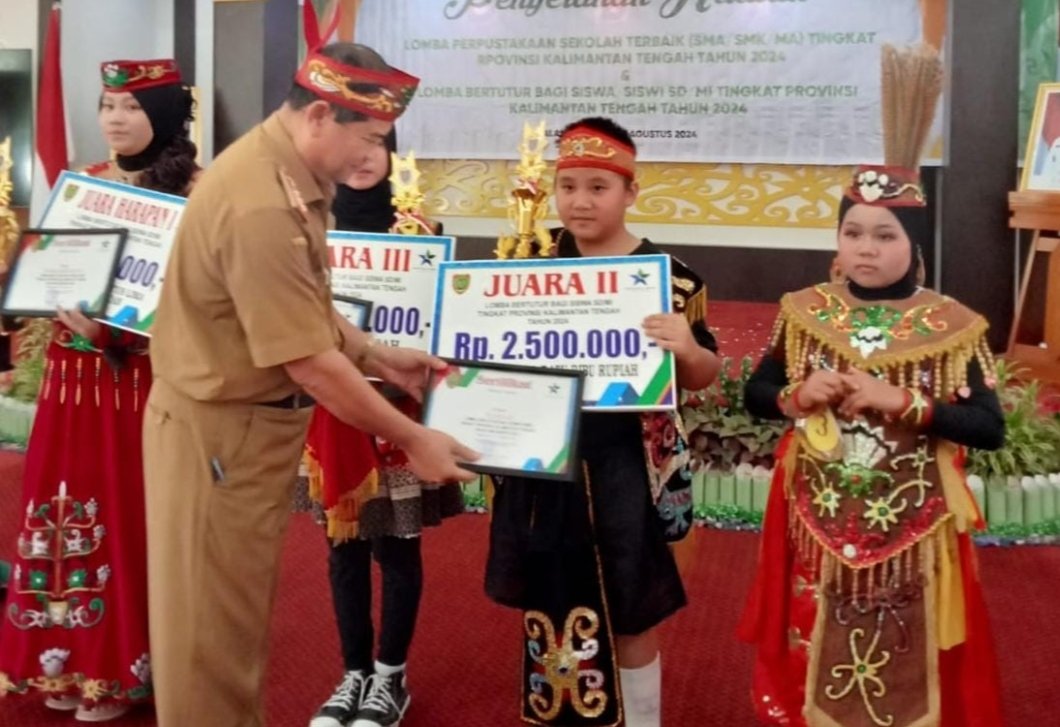 Murid SD Asal Murung Raya Juara Dua Lomba Bertutur Tingkat Provinsi Kalteng