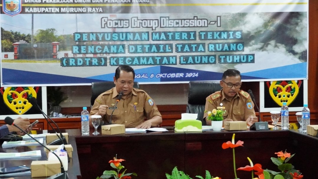 Sekda Buka FGD.- I : Dalam Rangka Penyusunan Materi Teknis RDTR Kecamatan Laung Tuhup