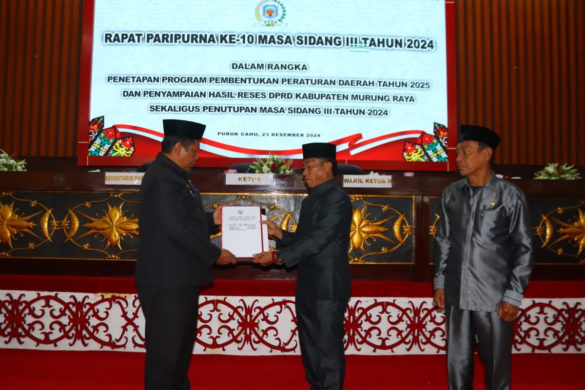 Paripurna Dewan Penetapan Program Pembentukan Perda Tahun 2025