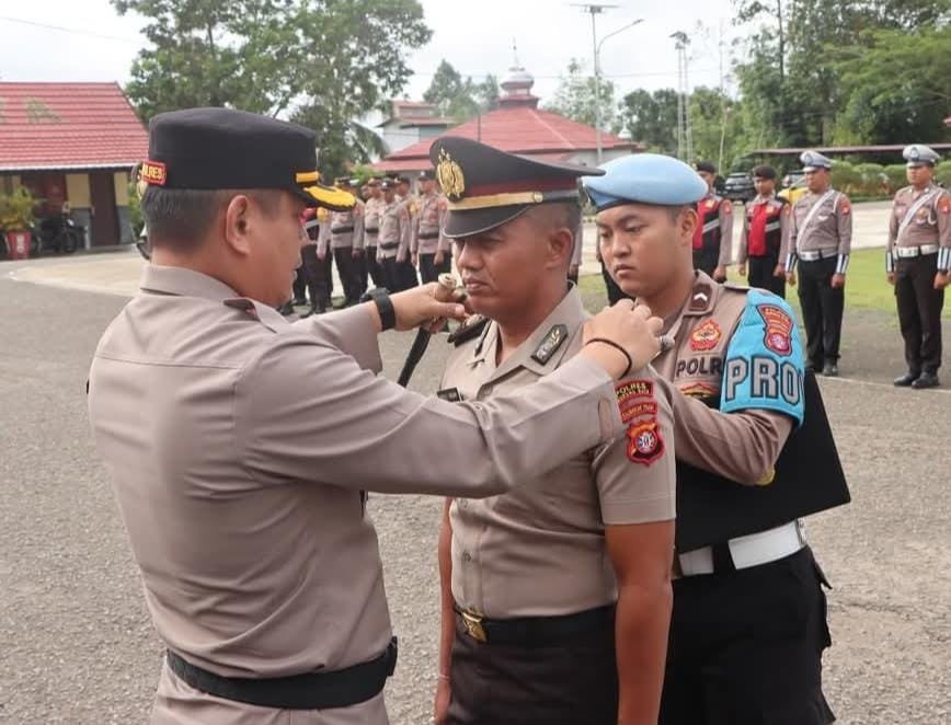 Selamat! Puluhan Personel Polres Mura Naik Pangkat